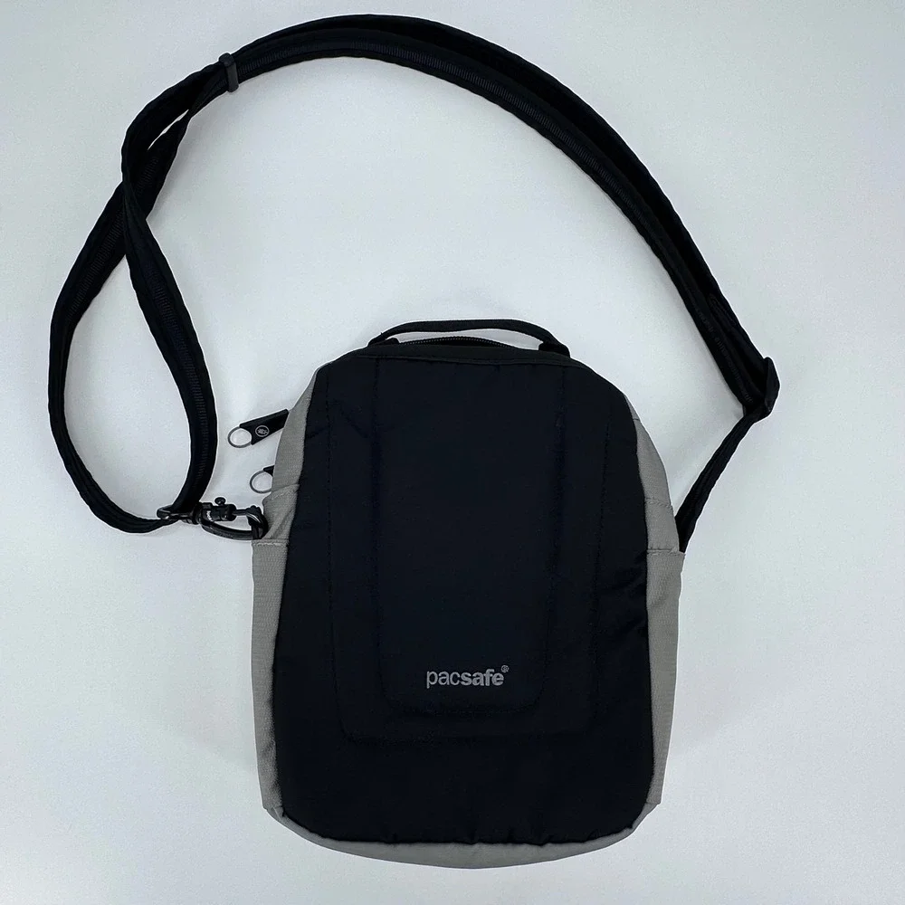 Pacsafe Venturesafe 200 PA025 Anti-Theft Crossbody‎ Gray Black Travel Shoulder